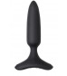 Черная анальная вибропробка HUSH 2 Size XS - 12,1 см.