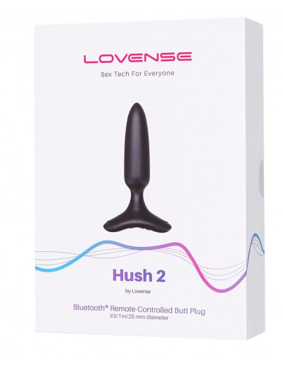 Черная анальная вибропробка HUSH 2 Size XS - 12,1 см.