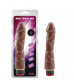 Коричневый вибратор-реалистик 9” Vibe Cock - 22 см.