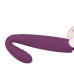 Фиолетовый вибратор Cici Violet с гнущейся головкой - 18,2 см.