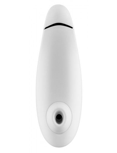 Белый бесконтактный клиторальный стимулятор Womanizer Premium
