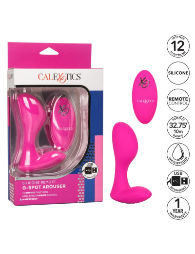 Розовый массажер G-точки Remote G Spot Arouser - 10,75 см.