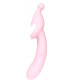 Розовый вибромассажер 2-WAY PLEASER - 21 см.