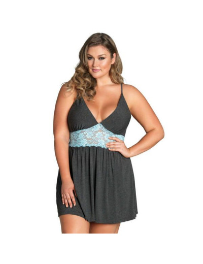 Ночная рубашка с кружевной вставкой Jersey   Lace Slipdress
