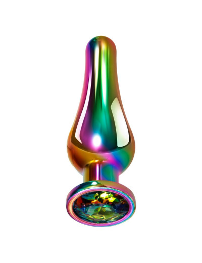 Радужная металлическая пробка Rainbow Metal Plug Medium - 11,1 см.