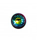 Радужная металлическая пробка Rainbow Metal Plug Medium - 11,1 см.