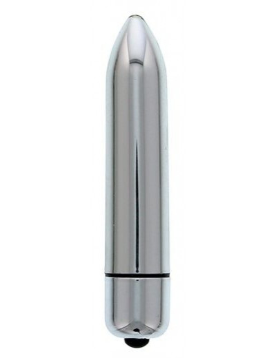Серебристый мини-вибратор CLIMAX BULLET - 8,5 см.