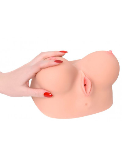 Полуторс Juliana Breast в виде груди с вибровагиной