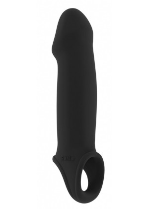 Чёрная насадка с подхватом Stretchy Penis Extension No.33