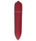 Красная удлинённая вибропуля Power Bullet Black - 8,3 см.