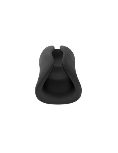 Черный вибромастурбатор Vibrating Stroker