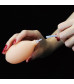 Телесный фаллоимитатор с имитацией эякуляции Soft Ejaculation Cock With Ball 8 - 17,8 см.