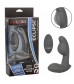 Серый стимулятор простаты Remote Control Inflatable Probe с вибрацией и функцией расширения - 11,5 см.