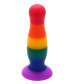 Разноцветная анальная пробка COLOURFUL PLUG - 12,5 см.