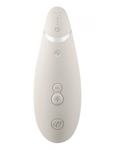Светло-серый клиторальный стимулятор Womanizer Premium 2