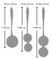 Фиолетовый набор вагинальных шариков 3 Kegel Training Balls