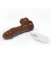 Коричневый вибратор 10 Mode Vibrating 7 inch Realistic Cock - 17,8 см.