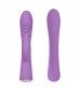 Фиолетовый вибромассажер-кролик 5  Silicone Ripple Passion - 19,1 см.