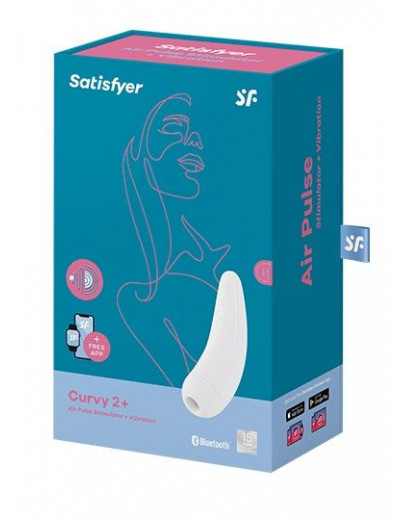Белый вакуум-волновой стимулятор Satisfyer Curvy 2+