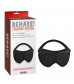 Черная плотная маска на глаза с кружевом Tempt Him Blindfold