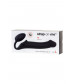 Черный безремневой страпон Silicone Bendable Strap-On L