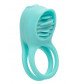 Голубое эрекционное виброкольцо Silicone Rechargeable French Kiss Enhancer