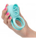 Голубое эрекционное виброкольцо Silicone Rechargeable French Kiss Enhancer