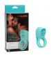 Голубое эрекционное виброкольцо Silicone Rechargeable French Kiss Enhancer