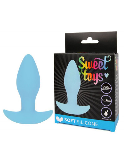 Голубая анальная втулка Sweet Toys - 8,5 см.