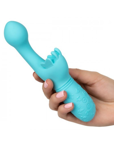Голубой вибратор-кролик Rechargeable Butterfly Kiss