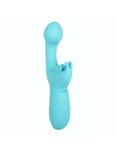 Голубой вибратор-кролик Rechargeable Butterfly Kiss