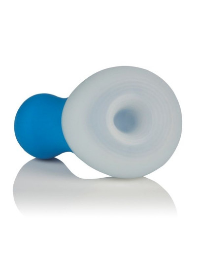 Голубой мини-вибратор Posh Silicone Ice Massager Tease со съемной насадкой для заморозки