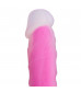 Ярко-розовый фаллоимитатор-реалистик So Divine Glorious Real skin feel pink dildo - 19 см.