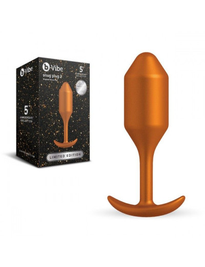 Пробка для ношения цветы бронзы B-vibe Snug Plug 2 - 11 см.
