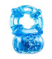Голубое эрекционное виброкольцо Reusable 5 Function Cock Ring