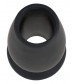 Черная анальная пробка с тоннелем Lust Tunnel Plug S - 7,5 см.