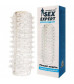 Прозрачная насадка 2-в-1 с шипами - 12 см.