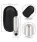 Серебристая перезаряжаемая вибропуля Rechargeable Hideaway Bullet - 7,5 см.