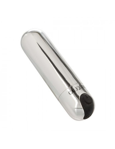 Серебристая перезаряжаемая вибропуля Rechargeable Hideaway Bullet - 7,5 см.