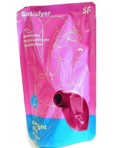 Красный вакуум-волновой бесконтактный стимулятор клитора Satisfyer One Night Stand