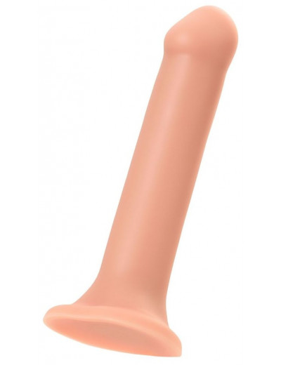 Телесный фаллос на присоске Silicone Bendable Dildo XL - 20 см.