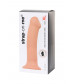 Телесный фаллос на присоске Silicone Bendable Dildo XL - 20 см.