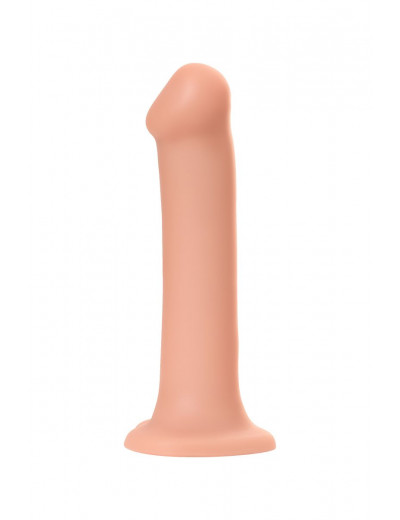 Телесный фаллос на присоске Silicone Bendable Dildo XL - 20 см.