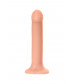 Телесный фаллос на присоске Silicone Bendable Dildo XL - 20 см.