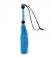 Голубая мини-плеть из силикона и акрила SILICONE FLOGGER WHIP - 25,6 см.