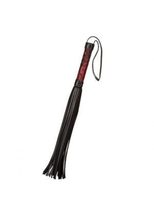 Черная многохвостая гладкая плеть Scandal Flogger Bulk - 69 см.
