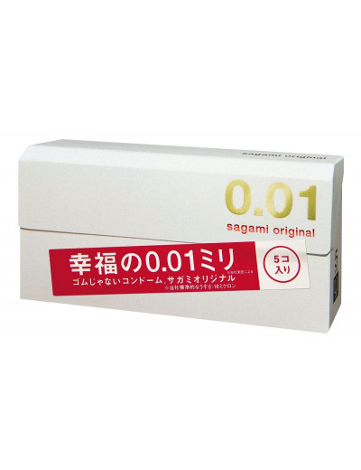 Супер тонкие презервативы Sagami Original 0.01 - 5 шт.