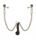 Клипсы для сосков, соединенные цепочкой с грузиком, Heavyweight Nipple Clamps