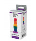 Разноцветная анальная пробка COLOURFUL PLUG - 10,5 см.