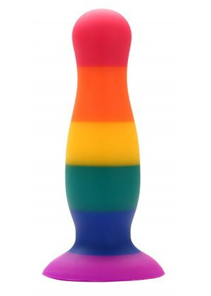 Разноцветная анальная пробка COLOURFUL PLUG - 10,5 см.